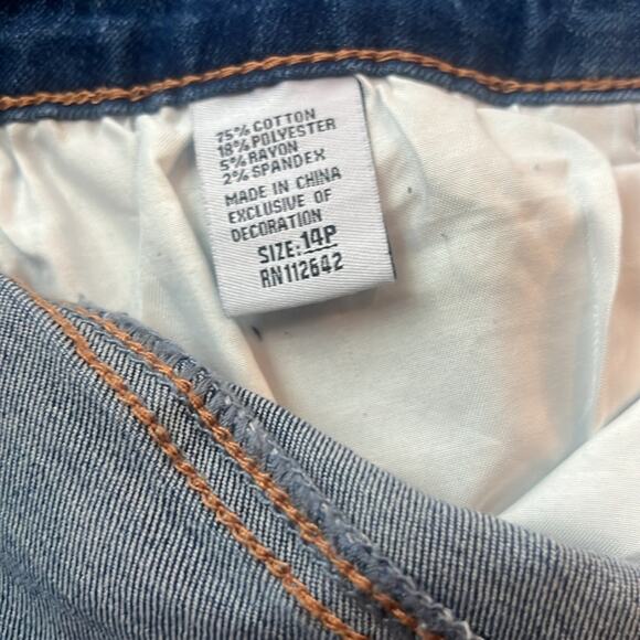 Honey & Bristle Jeans Womens Size 14 Petite 14P button fly denim - Picture 3 of 3